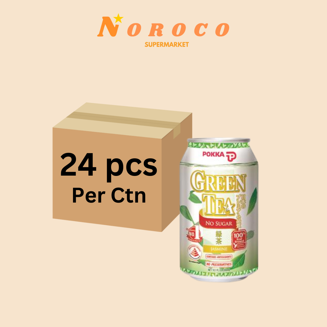 300ml Pokka Green Tea No Sugar Carton (24 can)